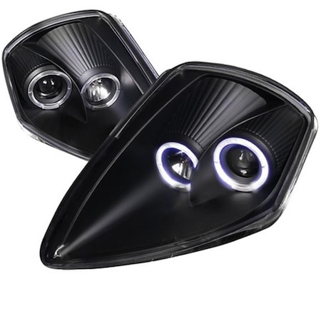 Overtime Halo Projector Headlight for 00 to 05 Mitsubishi Eclipse Black - 13 x 17 x 19 in. OV3184354